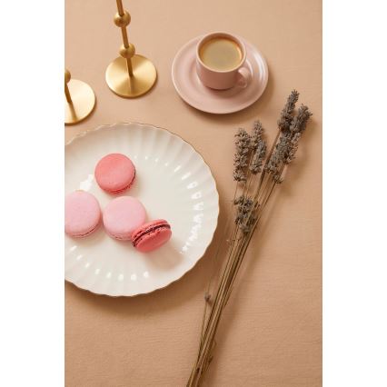 Комплект за хранене 27 части бял/златист/порцелан