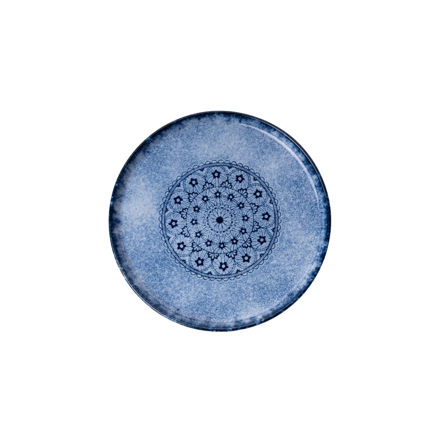 Комплект за хранене, 27 части, син/порцелан