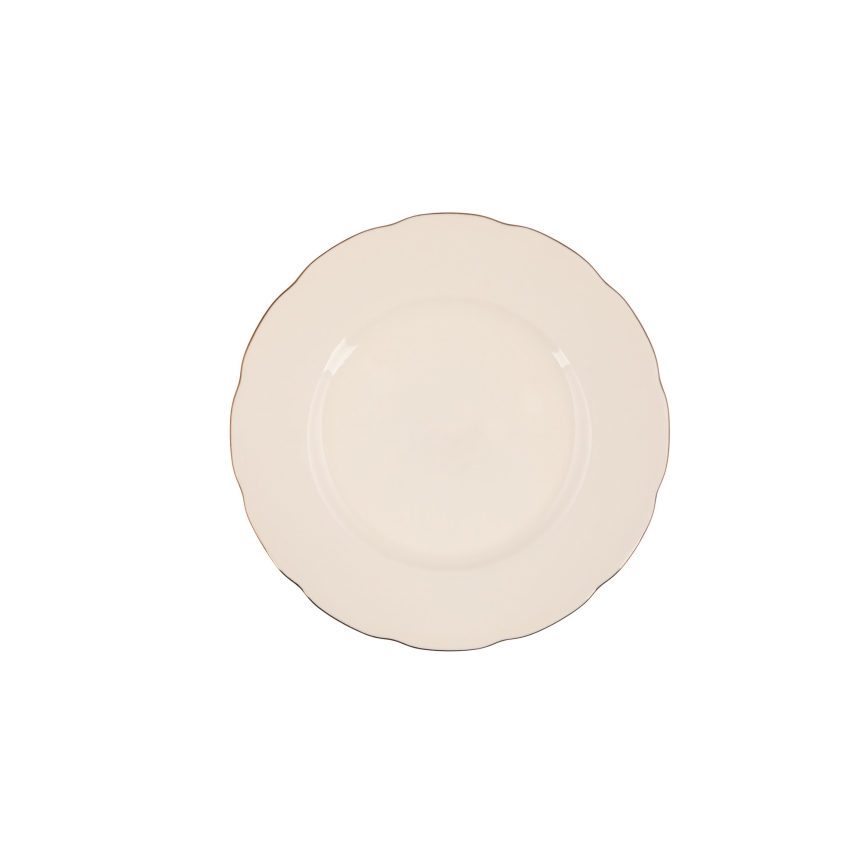 Комплект за хранене 83 части бял/меден/порцелан