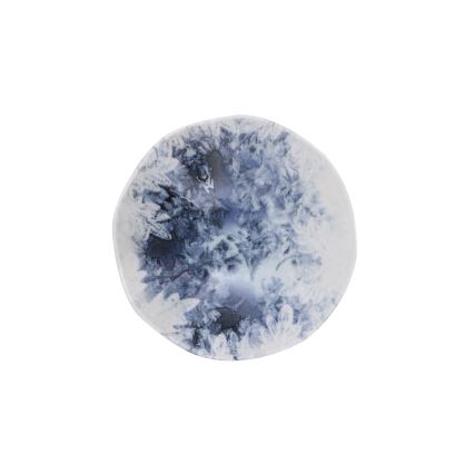 Комплект за хранене от 24 части, син порцелан