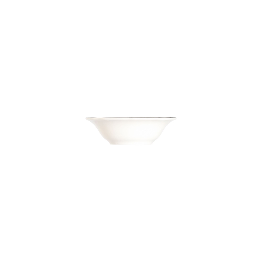 Комплект за хранене от 24 части, бял/сребрист, порцелан