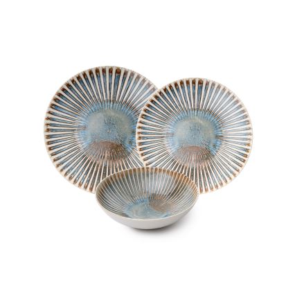 Комплект за хранене от 24 части, пъстър/порцелан