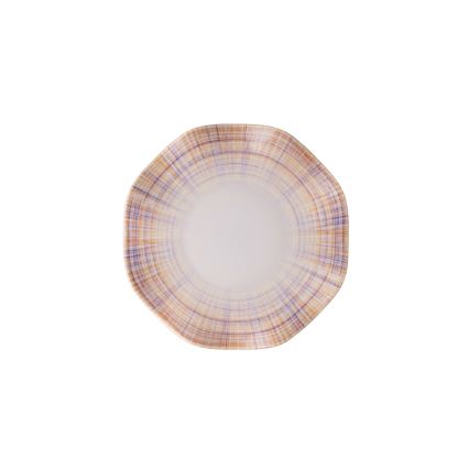 Комплект за хранене от 24 части — оранжев/син, порцелан