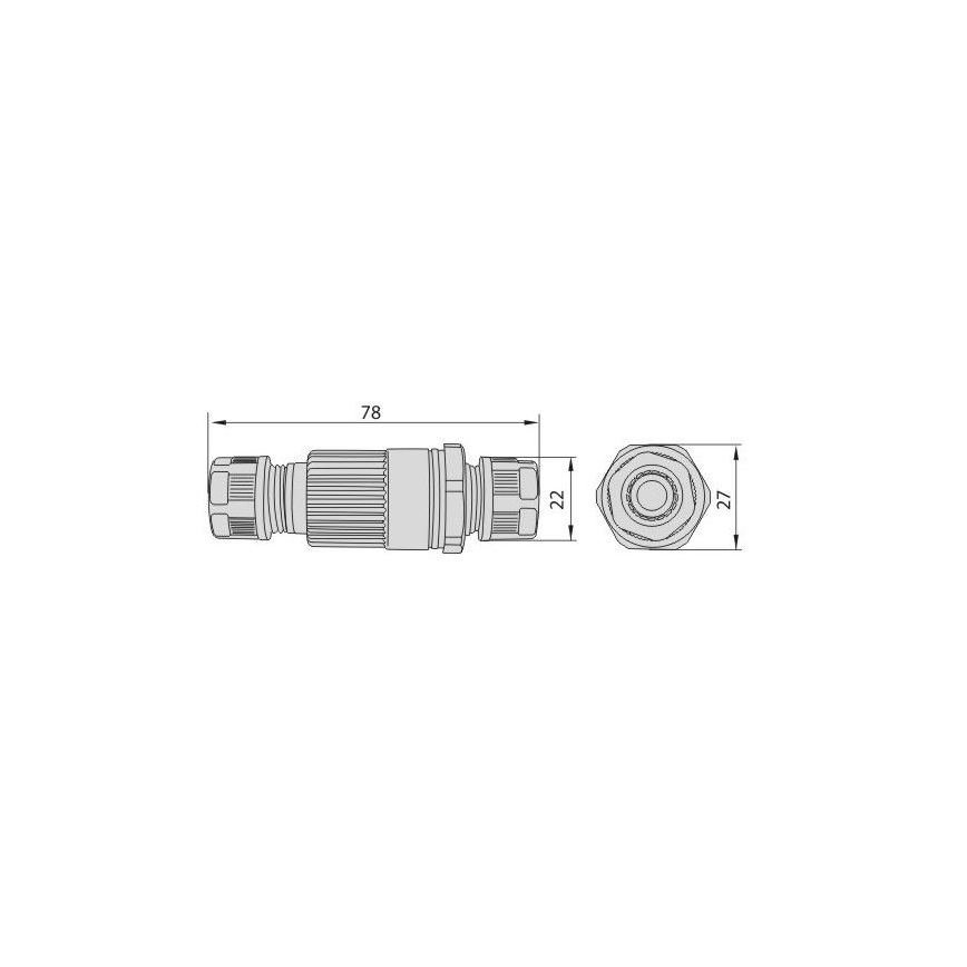 Конектор за свързване 16A/250V IP68