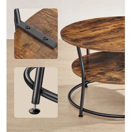 Конферентна маса ELDUR кафява/черна