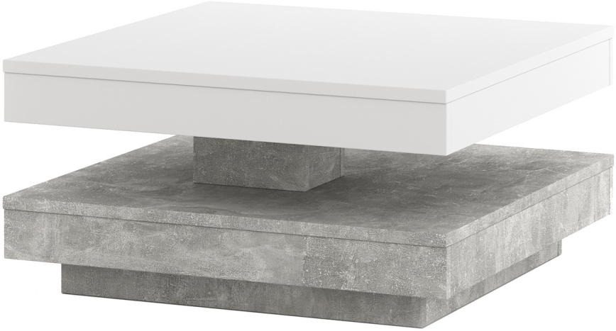 Конферентна маса TIMO бяла/сива бетон