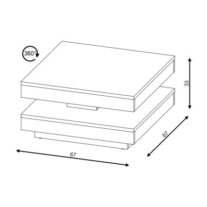 Конферентна маса TIMO бяла/сива бетон