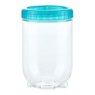 Контейнер за храна INTERLOCK 0,7 l тюркоаз/прозрачен