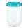 Контейнер за храна INTERLOCK 0,7 l тюркоаз/прозрачен