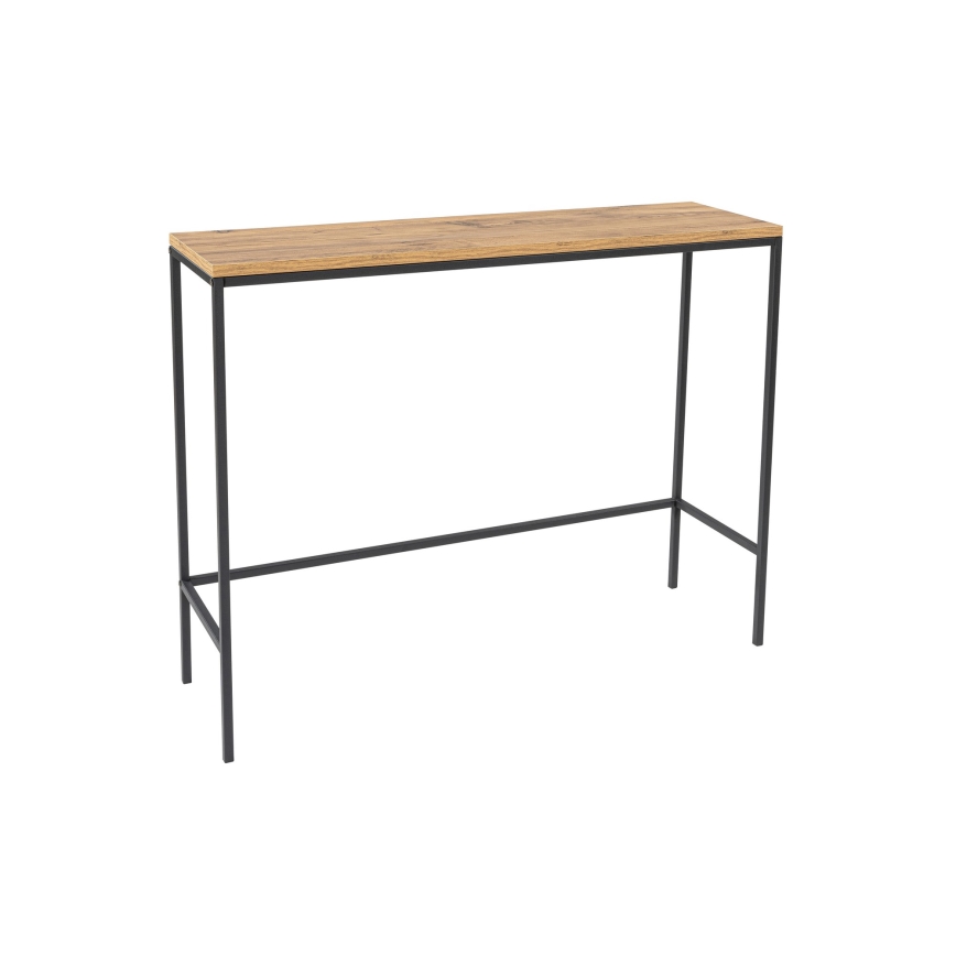 Конзолна маса CANVAS 80x100 см бор атлантик/черен