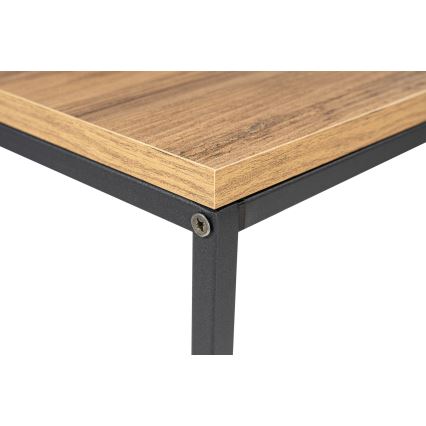 Конзолна маса CANVAS 80x100 см бор атлантик/черен