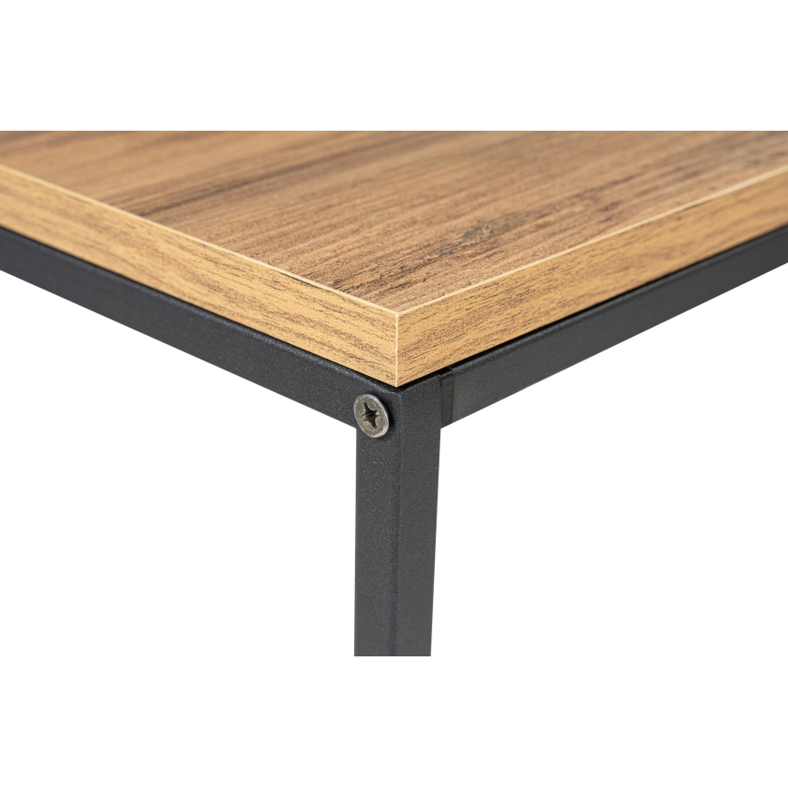 Конзолна маса CANVAS 80x100 см бор атлантик/черен