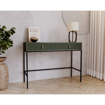 Конзолна маса SUE, зелена/черна