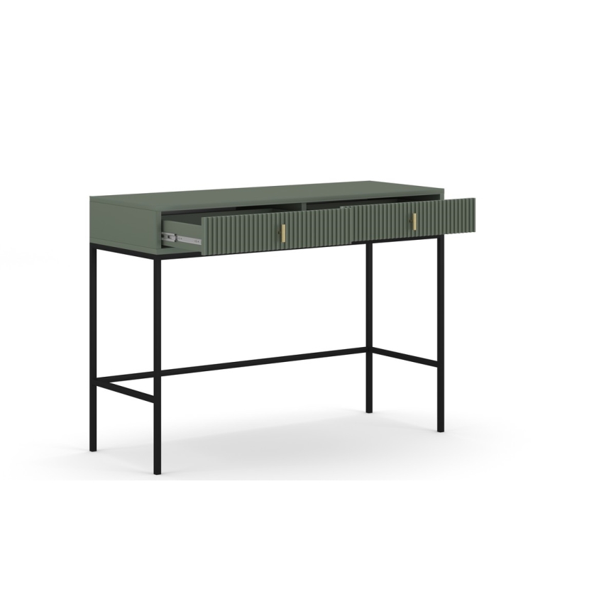 Конзолна маса SUE, зелена/черна