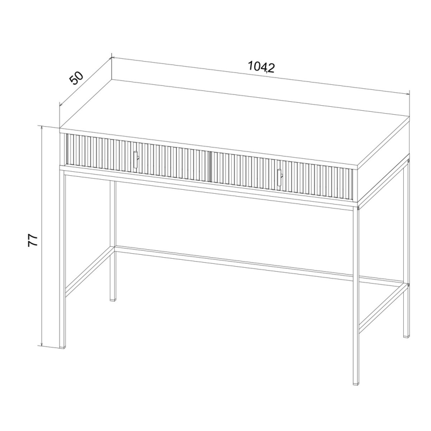 Конзолна маса SUE, зелена/черна