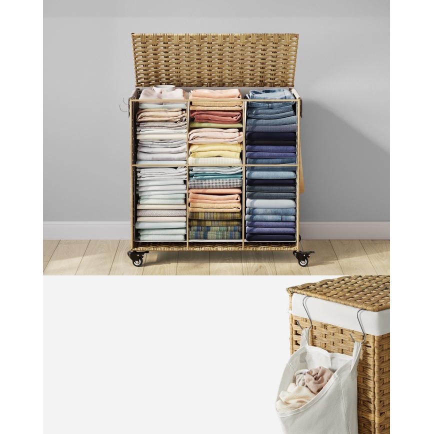 Кош за пране FLYN от ратан