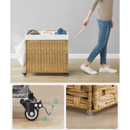 Кош за пране FLYN от ратан