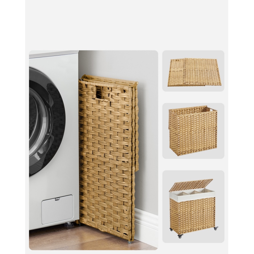 Кош за пране FLYN от ратан