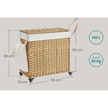 Кош за пране FLYN от ратан