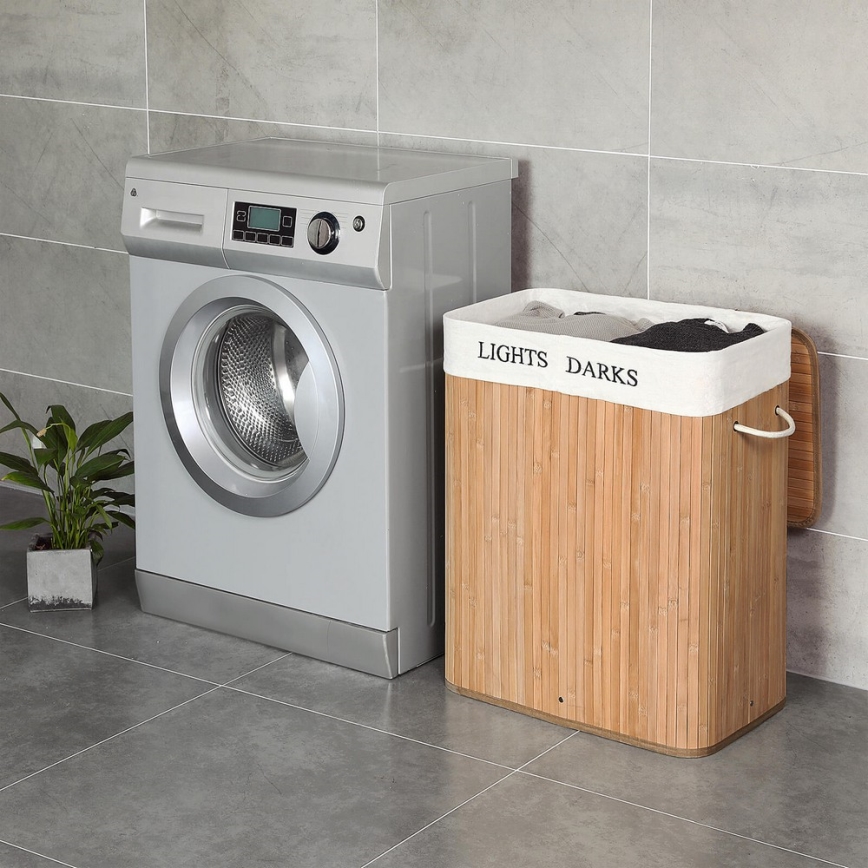 Кош за пране GUS, кафяв