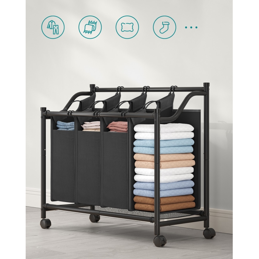 Кош за пране LINA черен