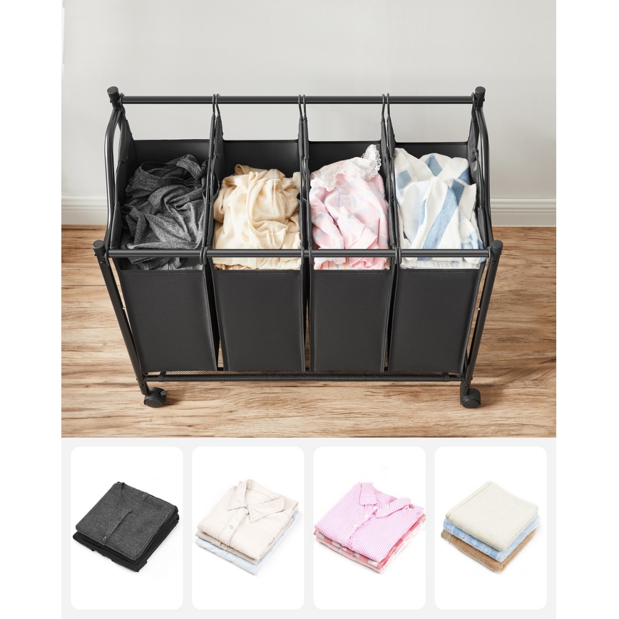 Кош за пране LINA черен