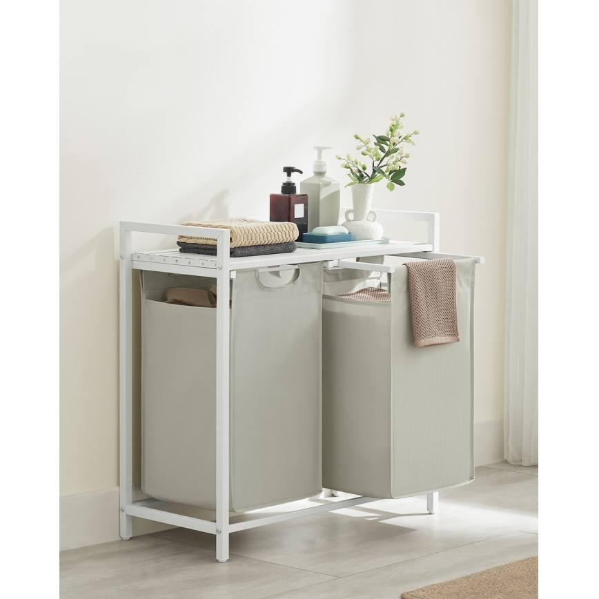 Кош за пране REX, бял