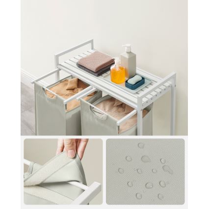 Кош за пране REX, бял