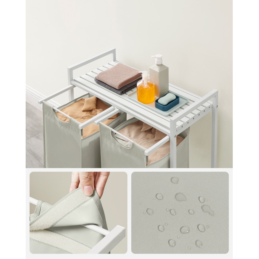 Кош за пране REX, бял