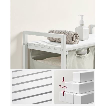 Кош за пране REX, бял