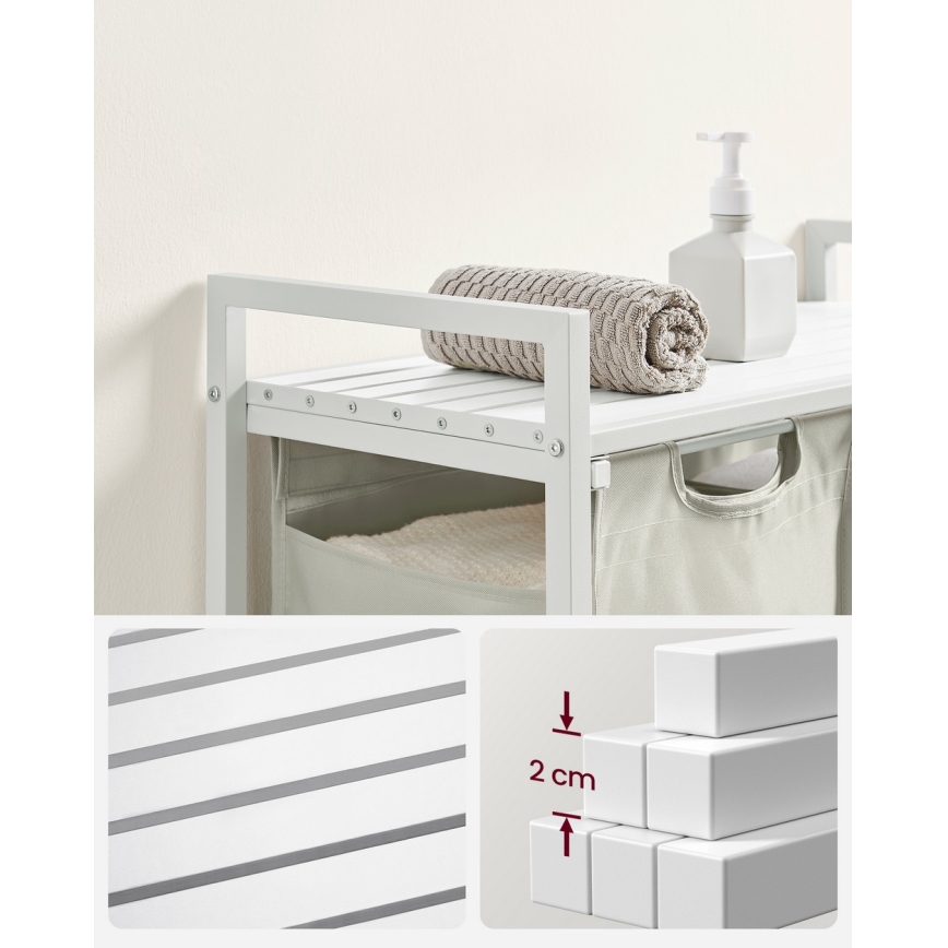 Кош за пране REX, бял