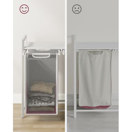 Кош за пране REX, бял