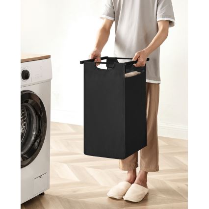 Кош за пране REX кафяв/черен