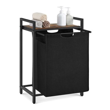 Кош за пране REX кафяв/черен