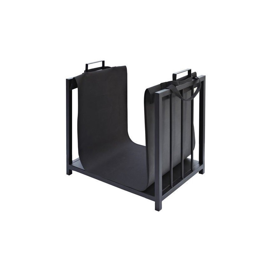 Кошница за дърва 50x50,5 см черен