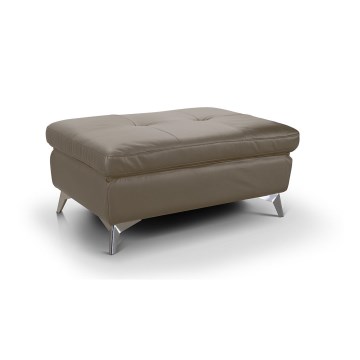Кожен табуретка SALERNO II 66x100 см кафяв