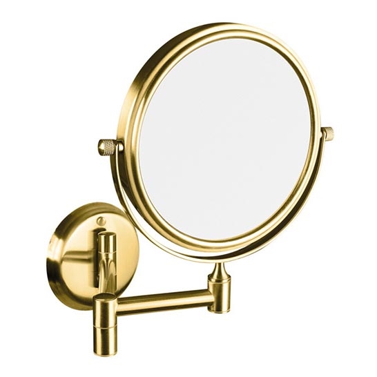 Козметично огледало 18x25 см неръждаема стомана/златно