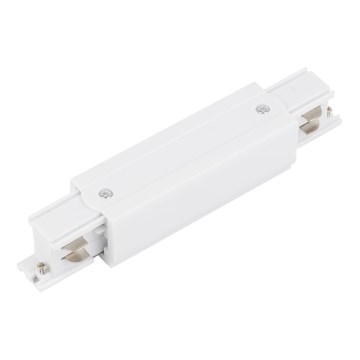 Крайна капачка с токозахранване за релсова система 3-фазна TRACER прав бял