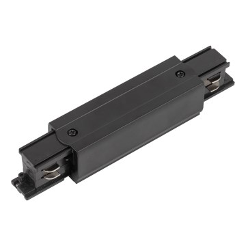 Крайна капачка с токозахранване за релсова система 3-фазна TRACER прав черен