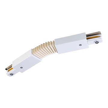 Крайна капачка за релсова система 1-фазна TRACER гъвкав бял