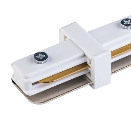 Крайна капачка за релсова система 1-фазна TRACER прав бял