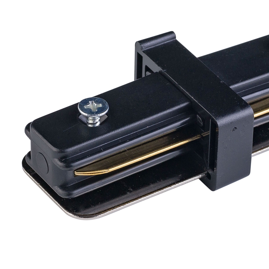 Крайна капачка за релсова система 1-фазна TRACER прав черен