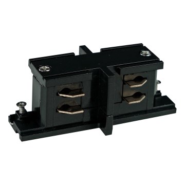 Крайна капачка за релсова система 3-фазна TRACER прав черен