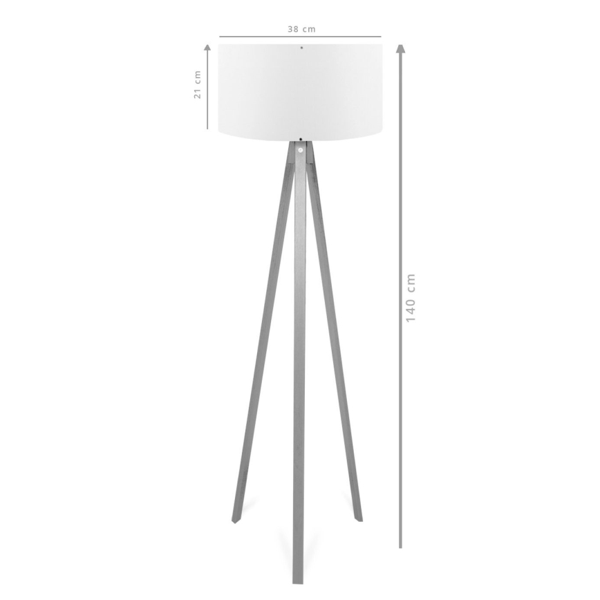 Красива лампа AYD 1xE27/40W/230V кафяво/сиво