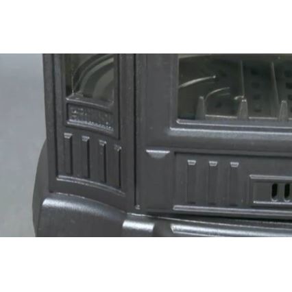 Kratki - Чугунена камина с мощност 10kW и диаметър 150mm