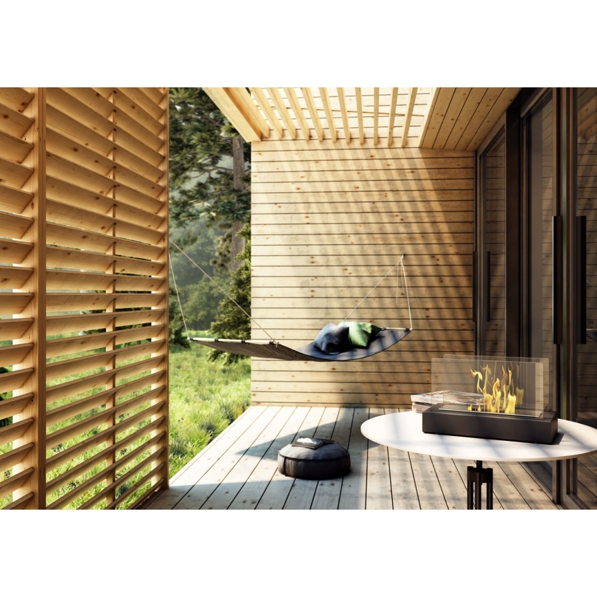 Kratki - Биокамина 21,8x35,4 см 1kW черна