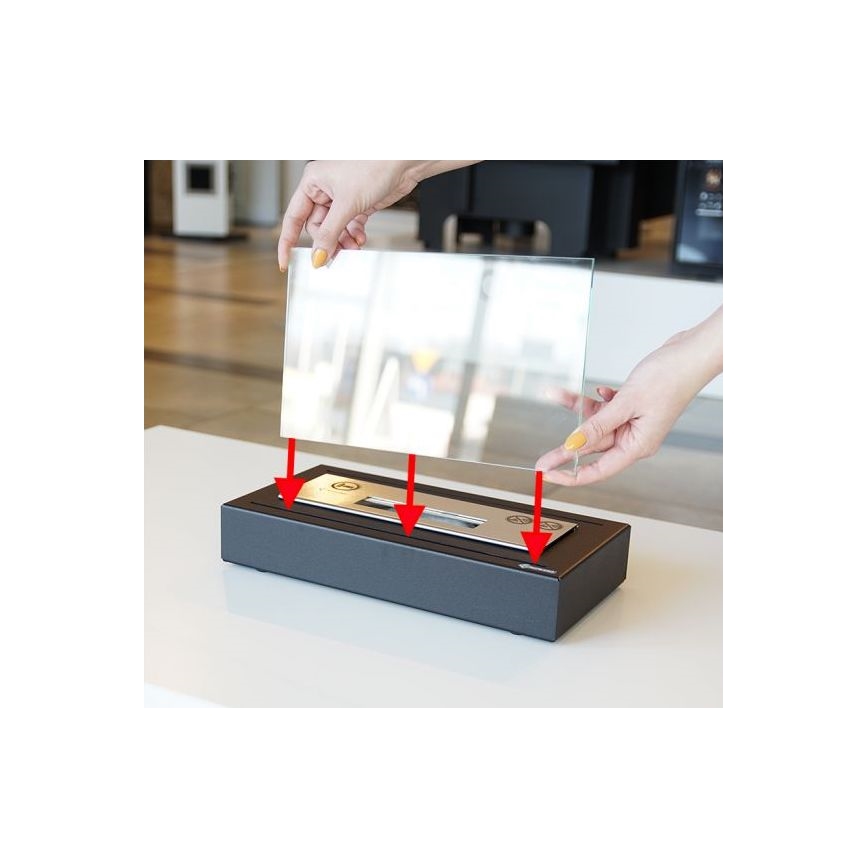 Kratki - Биокамина 21,8x35,4 см 1kW черна