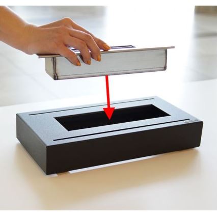 Kratki - Биокамина 21,8x35,4 см 1kW черна