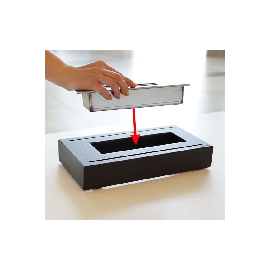 Kratki - Биокамина 21,8x35,4 см 1kW черна