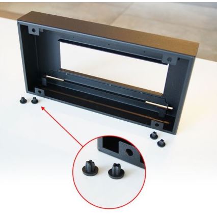 Kratki - Биокамина 21,8x35,4 см 1kW черна